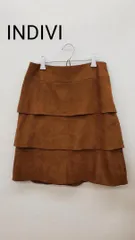 INDIVI 　スエード調ミニスカート