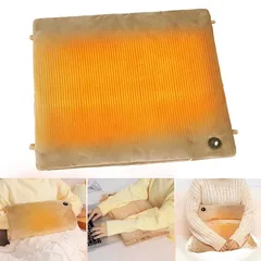 ★注目商品★ホットマット usb 給電式 一人用 電気マット ミニ 省エネ 足元 3段階温度調整 2秒速暖 43X33cm LEDディスプレ 1.5m延長コード 暖房器具 防寒グッズ ギフト用 オフィス アウトドア キャンプ (黄土色) 0