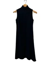 RE330 Calvin Klein カルバンクライン　ノースリーブワンピース　ロング丈　レディース　ブラック　サイズ2