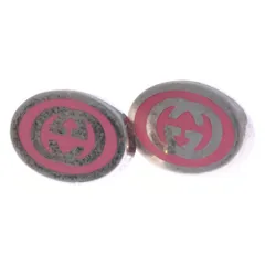 GUCCI (グッチ) GGロゴ ピアス ピンク/シルバーのサムネイル