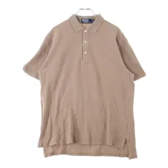 POLO RALPH LAUREN (ポロラルフローレン) 刺繍ロゴ コットン ポロシャツ 半袖シャツ ブラウン