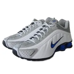 ナイキ NIKE 新品同様 HQ1988-100 ショックス SHOX R4 スニーカー ホワイト メタリックシルバー レーサーブルー 26.5cm