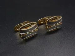 ■美品■ YVESSAINTLAURENT イヴサンローラン カフスボタン カフリンクス アクセサリー ゴールド系×シルバー系 DJ9106