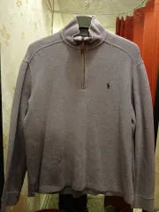 7/2 ポロラルフローレン ハーフジップアップ スウェット パープル