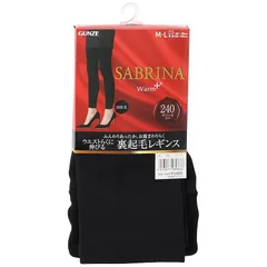 ★注目商品★[グンゼ] あったかレギンス SABRINA/サブリナ 裏起毛 ウエスト楽伸び 10分丈 240デニール SBF87A 1