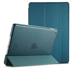 ProCase iPad 9/8/7 ケース (2021 2020 2019) 半透明バックカバー スマートカバー 軽量 三つ折りスタンド iPad 10.2