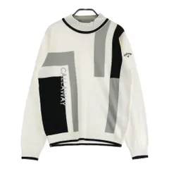 サイズ：L CALLAWAY キャロウェイ  長袖ニットセーター ウール混 総柄 ホワイト系 [240101568916] ゴルフウェア レディース ストスト