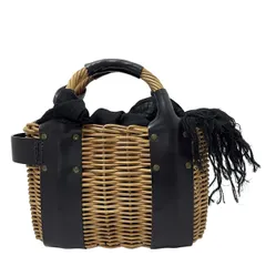 ✨美品 エバゴス かごバッグ オイルショルダーレザー ミラー バスケット型 ✨美品 エバゴス かごバッグ オイルショルダーレザー ミラー