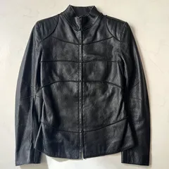 ボッテガヴェネタ レザージャケット ペプラム型 ラムレザー シープスキン ブラック 黒 38 Mサイズ ririジップ ヴィンテージ vintage