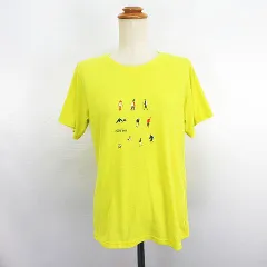 モンベル Montbell 1104890 Tシャツ カットソー 半袖 クルーネック ウィックロン 登山 イラスト L イエロー ※EKM