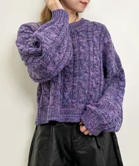 INGNI 3Gショート丈メランジニット