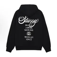 ❗️期間限定SALE❗️ステューシー ワールドツアー フーディ ブラックS 2025年最新】stussy world tour パーカーの人気アイテム - メルカリ