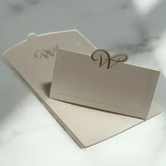 【席札】ゴールド_シンプル（1セット）