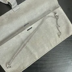 Christian Dior クリスチャンディオール　ハートチャームネックレス　シルバーカラー　ビンテージ