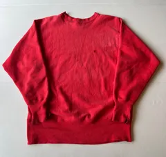 【完全目無し/ サンフェード】90’s USA製 Champion チャンピオン リバースウィーブ L レッド サーモンピンク