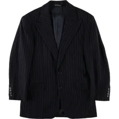 古着 90年代 ラルフローレン Ralph Lauren POLO by Ralph Lauren ストライプ柄 ピークドラペル テーラードジャケット USA製/eaa600622