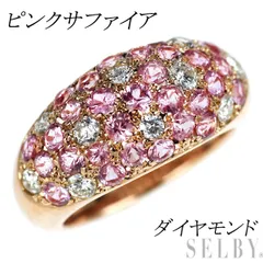 K18 PG750 ピンクサファイア ルビーピンクルビー 宝石 パヴェリング 2025年最新】K18 パヴェ サファイアリングの人気アイテム - メルカリ