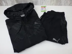 PUMA プーマ ウインドブレーカー ナイロン パーカ パンツ メンズ 男性用 黒 ブラック