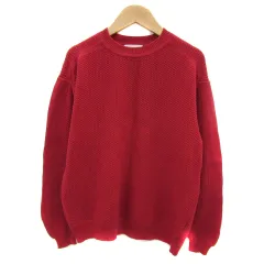 アールエヌエーエヌ RNA-N ニット カットソー 長袖 ラウンドネック M 赤 レッド /YS8