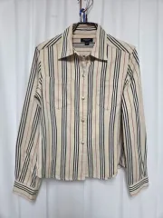 レディース バーバリー ロンドン ストライプ シャツ M