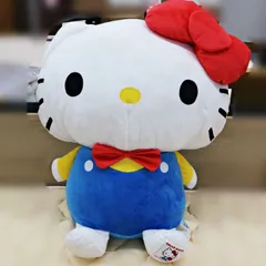 美品 保管品 しまむら ハローキティ５０周年記念のサンリオキャラクターズダイカットクッション 全長80cm特大ぬいぐるみ