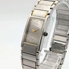 SEIKO Dolce 1220-5150 Watch QZ Men's Square Silver Combi Y2K 00S Not Working セイコー ドルチェ 時計 クオーツメンズ ゴールド シルバー コンビ スクエア  ヴィンテージ 不動品