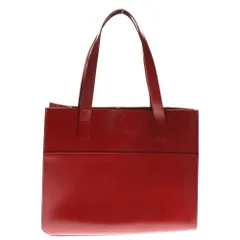 UNTITLED (アンタイトル) レザー エンボスロゴ トートバッグ レッド