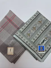 【新品】YVES SAINT LAURENT メンズハンカチ セット