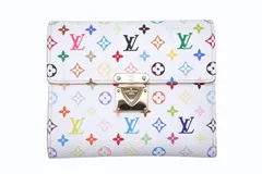 LOUIS VUITTON ルイヴィトン ポルトフォイユ コアラ ブロン M58014 村上隆 ホワイト モノグラム マルチカラー  PVC ヌメ革 美品 中古 4b008958