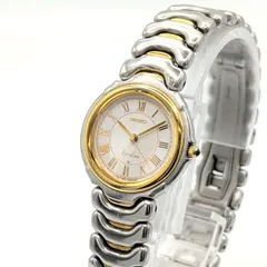 SEIKO EXELINE 7321-0510 Watch Ladies Quartz Round Gold Y2K 00S セイコー エクセリーヌ ブレスウォッチ レディース 時計 クオーツ ラウンド ゴールド シルバー コンビ ヴィンテージ 稼働品