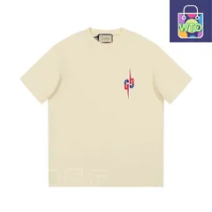 【本日限定特価】GUCCI 2023春夏 サンダーボルトプリントTシャツ [本日特価|新品未使用品]