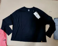 THE NORTH FACE ザノースフェイス 黒色 ウール素材 長袖 Tシャツ