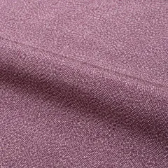 江戸小紋 伊勢型紙染め 鮫青海 赤紫 縮緬 染め一つ紋 丸に木瓜紋 正絹 袷 身丈：約153cm 裄：約64cm