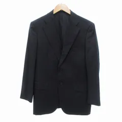 バーバリー ロンドン BURBERRY LONDON テーラードジャケット ブレザー シャドーストライプ シルク混 BB5 ダークネイビー /JS