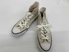 CONVERSE コンバース ハイカット オールスター スタッズパッチ カジュアルシューズ サイドファスナー オフホワイト 白 24.5センチ