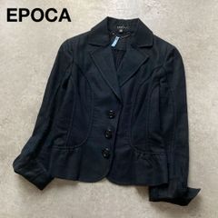 a2455】EPOCA エポカ テーラードジャケット イタリア製 F ブラック 