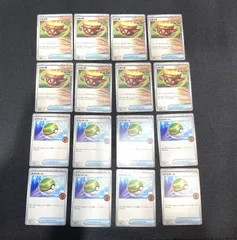 【高松56-0129】ポケモンカード　大地の器(SV8a 143/187) 8枚・ネストボール(015/SV-P) 8枚　セット【中古/ゆうパケット】