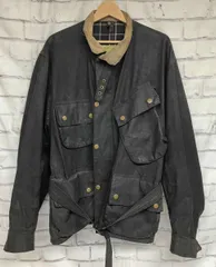 BARBOUR バブアー70s INTERNATIONAL SUIT オイルドジャケット イングランド製 黄色タグ ベルト付き 胸ポケット付き メンズ 冬