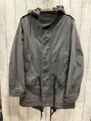 COMME des GARCONS HOMME コムデギャルソン オム Valstar 裏地迷彩柄 イタリア製 HN-C004 グレー 第3ボタン欠損 モッズコート サイズS