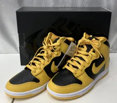 NIKE ナイキ ダンクHIレトロPRM HJ4320-001 スニーカー 靴 レディース 24cm 黄色 イエロー × 黒 ブラック タグ付き