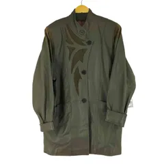 ユーズドフルギ USED古着 裏地総柄 ラムレザーデザインコート レディース FREE 