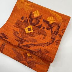 夏帯 ほぼ未使用 名古屋帯 羅 単色 正絹 n084 - メルカリ