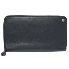 Dunhill ダンヒル ボストン レザー シングルジップ L2V3D2A ブラック レザー ラウンドファスナー 長財布 メンズ 【中古】 32510K235