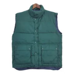 90年代 Eddie Bauer エディーバウアー ダウンベスト アウトドア グリーン (メンズ XL) 中古 古着 T0430