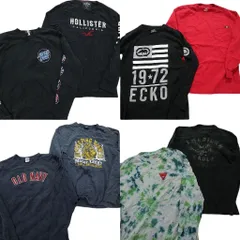 古着卸 まとめ売り ブランドMIX 長袖Tシャツ 8枚セット (メンズ S /M ) ディッキーズ オールドネイビー ホリスター NC0585