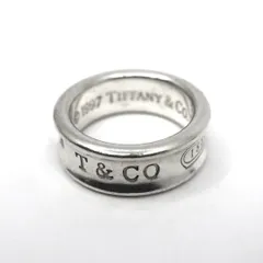 ティファニー Tiffany&Co. ナロー バンドリング SV925 スターリングシルバー 9号 指輪 T&CO レディース メンズ I6
