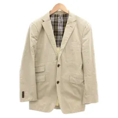 バーバリーブラックレーベル BURBERRY BLACK LABEL テーラードジャケット 2B 裏地チェック S ベージュ /JS