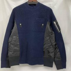 名作sacai 21aw ウールニットジップブルゾン サカイ - メルカリ