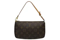 LOUIS VUITTON ルイヴィトン ポシェット アクセソワール アクセサリーポーチ  M40712 モノグラム PVC レザー 美品 中古 4b009556