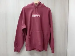 Supreme 21aw box logo hooded sweatshirt パーカー エンジ シュプリーム サイズM 
